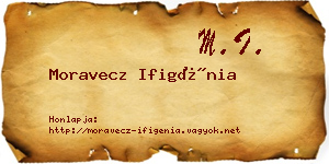 Moravecz Ifigénia névjegykártya